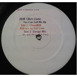 Rick Clarke You Can Call Me Up USED VINYL 12INCH WHITE LABEL