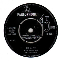 The Hollies I'm Alive USED VINYL 7INCH 45 RPM SINGLE