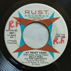 Billy Vera & The Contrasts My Heart Cries / All My Love USED VINYL 7INCH 45 RPM