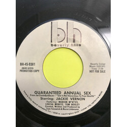 Jackie Vernon Guaranteed Annual Sex / Calling Polly Loomis USED VINYL 7INCH 45 RPM PROMO