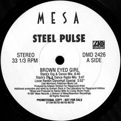 Steel Pulse Brown Eyed Girl USED VINYL 12INCH 33 S RPM PROMO