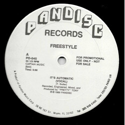 Freestyle It's Automatic USED VINYL 12INCH 33 S RPM PROMO REISSUE