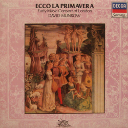 The Early Music Consort Of London / David Munrow Ecco La Primavera Vinyl LP USED