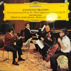 Johannes Brahms / Emil Gilels / Amadeus-Quartett Klavierquartett G-moll Op. 25 Vinyl LP USED