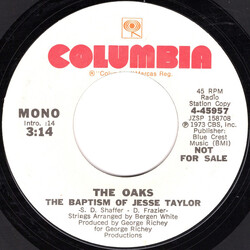 The Oak Ridge Boys The Baptism Of Jesse Taylor USED VINYL 7INCH 45 RPM PROMO STYRENE STEREO MONO