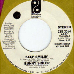 Bunny Sigler Keep Smilin' USED VINYL 7INCH PROMO STEREO MONO