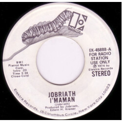 Jobriath I'maman USED VINYL 7INCH PROMO