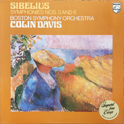 Jean Sibelius / Boston Symphony Orchestra / Sir Colin Davis Symphonies Nos. 3 And 6 Vinyl LP USED