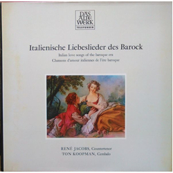 René Jacobs / Ton Koopman Italianische Liebeslieder Des Barock Vinyl LP USED