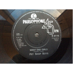 Pet Shop Boys West End Girls USED VINYL 7INCH 45 RPM SINGLE
