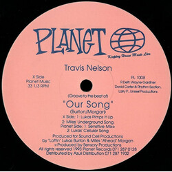 Travis Nelson Our Song USED VINYL 12INCH 33 S RPM
