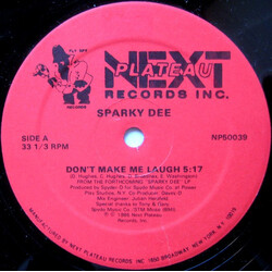 Sparky D Don't Make Me Laugh USED VINYL 12INCH 33 S RPM