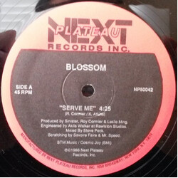 Blossom (2) Serve Me USED VINYL 12INCH 45 RPM