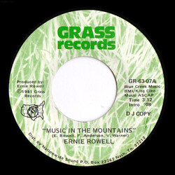 Ernie Rowell Music In The Mountains USED VINYL 7INCH 45 RPM SINGLE PROMO