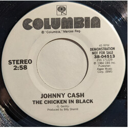 Johnny Cash The Chicken In Black USED VINYL 7INCH 45 RPM PROMO