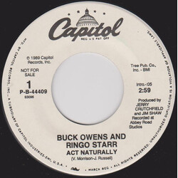Buck Owens / Ringo Starr Act Naturally USED VINYL 7INCH 45 RPM SINGLE PROMO