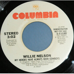 Willie Nelson My Heroes Have Always Been Cowboys USED VINYL 7INCH 45 RPM PROMO