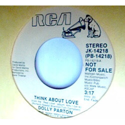 Dolly Parton Think About Love USED VINYL 7INCH STEREO PROMO