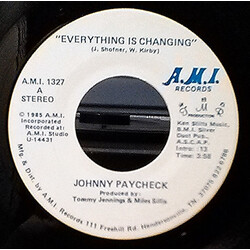 Johnny Paycheck Everything Is Changing USED VINYL 7INCH 45 RPM SINGLE STEREO