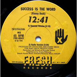 12:41 $ucce$$ I$ The Word USED VINYL 12INCH 45 RPM
