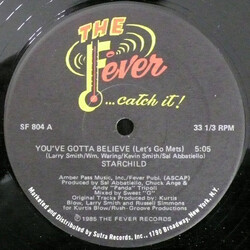 Starchild (4) You've Gotta Believe (Let's Go Mets) USED VINYL 12INCH 33 S RPM