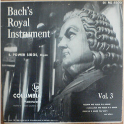 Johann Sebastian Bach / E. Power Biggs Bach's Royal Instrument Vol. 3 Vinyl LP USED