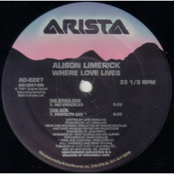 Alison Limerick Where Love Lives VINYL 12" USED