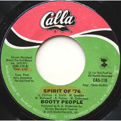 Booty People Spirit Of '76 / Anyway I'm Busted Vinyl 7" USED