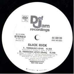 Slick Rick Teenage Love USED VINYL 12INCH 33 S RPM PROMO STEREO
