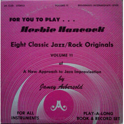 Jamey Aebersold Herbie Hancock - Eight Classic Jazz/Rock Originals Vinyl LP USED