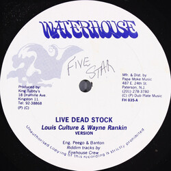 Louie Culture / Wayne Ranks / Professor Nuts Live Dead Stock / No Gun USED VINYL 12INCH 45 RPM SINGLE