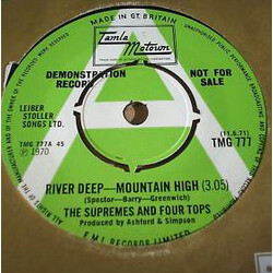 The Supremes / Four Tops River Deep - Mountain High USED VINYL 7INCH PROMO