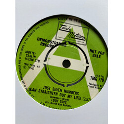 Four Tops Just Seven Numbers USED VINYL 7INCH 45 RPM SINGLE PROMO STEREO