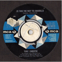 Tony Christie (Is This The Way) To Amarillo VINYL 7" USED