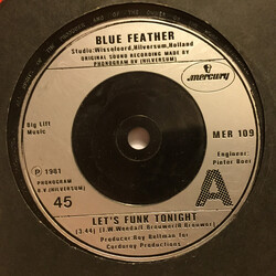 Blue Feather Let's Funk Tonight / It's Love USED VINYL 7INCH 45 RPM