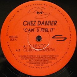 Chez Damier Can U Feel It USED VINYL 12INCH 33 S RPM REISSUE