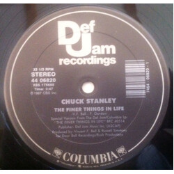 Chuck Stanley The Finer Things In Life / Jammin' To The Bells USED VINYL 12INCH 33 S RPM SINGLE STEREO