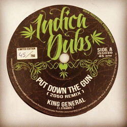 King General Put Down The Gun ( 2050 Remix ) USED VINYL 7INCH 45 RPM LIMITED EDITION