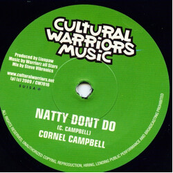 Cornell Campbell Natty Don't Go USED VINYL 7INCH 45 RPM LIMITED EDITION