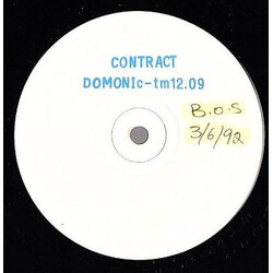 Dominic (2) Contract USED VINYL 12INCH 45 RPM WHITE LABEL