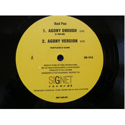 Red Fox (2) / Commander Shad Agony Enough / Eunoch USED VINYL 12INCH 45 RPM