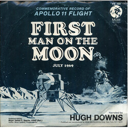 Hugh Downs First Man On The Moon July, 1969 USED VINYL 7INCH 45 RPM STYRENE