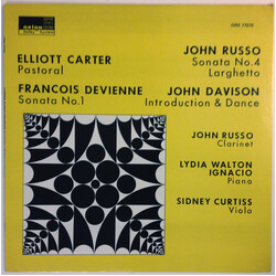 Elliott Carter / François Devienne / John Russo / John Davison Carter-Rosso-Devienne-Davison / Russo & Ignacio Vinyl LP USED