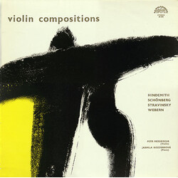 Paul Hindemith / Arnold Schoenberg / Igor Stravinsky / Anton Webern Violin Compositions Vinyl LP USED