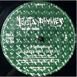 Busta Rhymes Do My Thing USED VINYL 12INCH 45 RPM PROMO