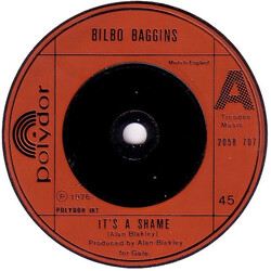 Bilbo Baggins (2) It's A Shame USED VINYL 7INCH 45 RPM SINGLE