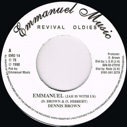 Dennis Brown Emmanuel (Jah Is With Us) USED VINYL 7INCH 45 RPM REISSUE