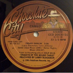 Cameo Freaky Dancin' USED VINYL 12INCH SINGLE SIDED PROMO