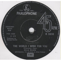 Cilla Black The World I Wish For You Vinyl 7" USED