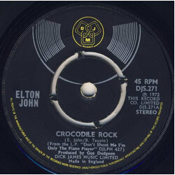 Elton John Crocodile Rock VINYL 7" USED